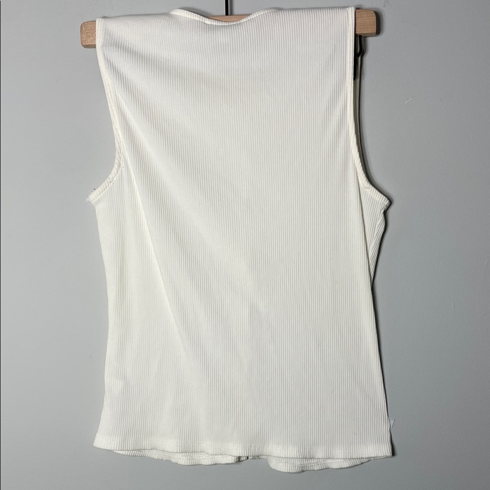 Green Envelope Ribbed Cream Top - Picture 4 of 4